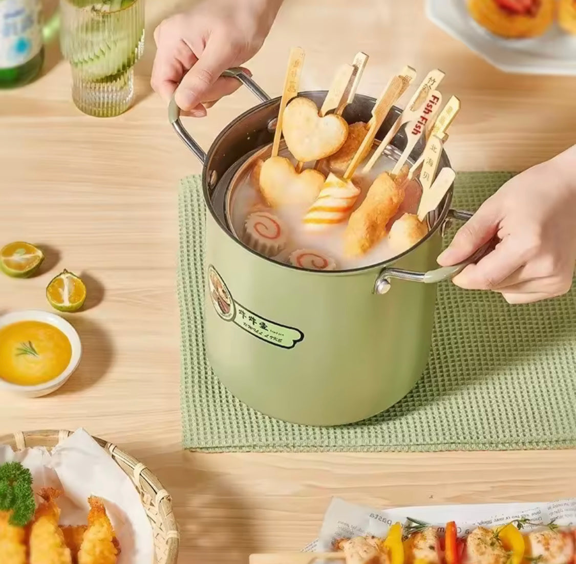 3L Stainless Steel Deep Frying Pot, Multifunctional Household Deep Frying Pan, Non Stick Mini Small Oil Frying Pot 3L Stainless Steel Deep Frying Pot, Multifunctional Household Deep Frying Pan, Non Stick Mini Small Oil Frying Pot